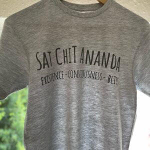 Sat Chit Ananda 100% cotton t-shirt in Grey